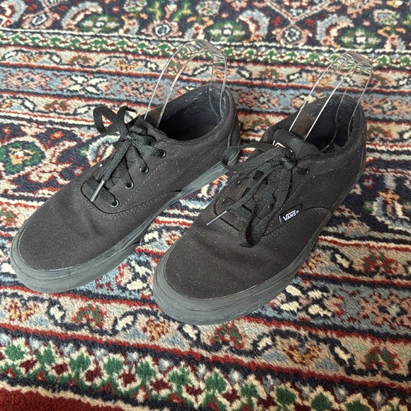 Vans Authentic Skate Shoe Black Monochrome - Picture 4 of 9